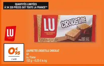 Netto LU GAUFRETTES CROUSTILLE CHOCOLAT offre
