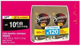 Cora x Carrefour SENSEO Café dosettes classique offre