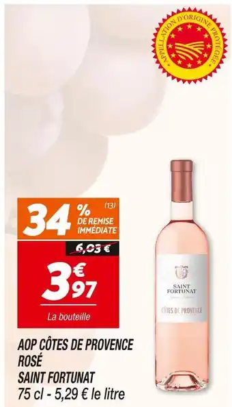 Netto SAINT FORTUNAT AOP CÔTES DE PROVENCE ROSÉ offre