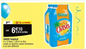 Cora x Carrefour OASIS OASIS tropical offre