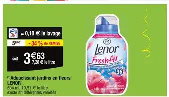Cora x Carrefour LENOR (1)Adoucissant jardins en fleurs offre