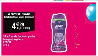 Cora x Carrefour LENOR (1)Parfum de linge en perles bouquet mystère offre