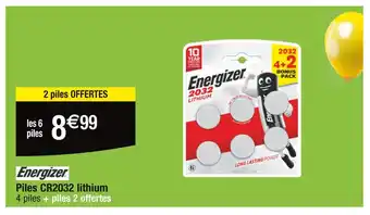 Energizer Piles CR2032 lithium