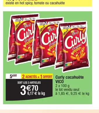 Curly cacahuète