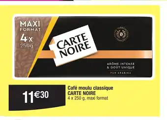 Migros Café moulu classique CARTE NOIRE offre