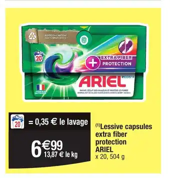Migros (1)Lessive capsules extra fiber protection ARIEL offre