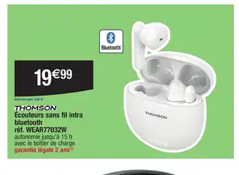Écouteurs sans fil intra bluetooth