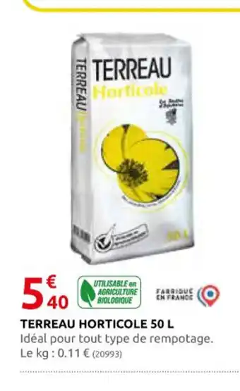 Rural Master TERREAU HORTICOLE 50 L offre