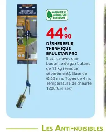 DÉSHERBEUR THERMIQUE BRUL'STAR PRO