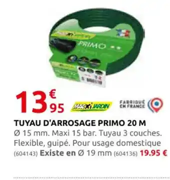 Rural Master TUYAU D'ARROSAGE PRIMO 20 M offre