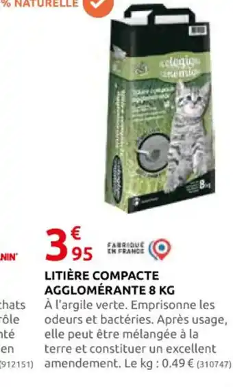 Rural Master LITIÈRE COMPACTE AGGLOMÉRANTE 8 KG offre