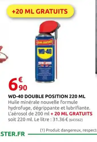 Rural Master WD-40 DOUBLE POSITION 220 ML offre