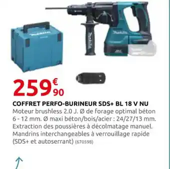 Rural Master COFFRET PERFO-BURINEUR SDS+ BL 18 V NU offre