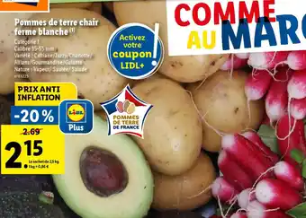 Lidl Pommes de terre chair ferme blanche (1) offre