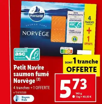 Lidl Petit Navire saumon fumé Norvège (2) offre