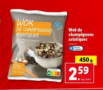 Lidl Wok de champignons asiatiques offre