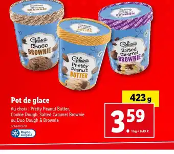 Lidl Pot de glace offre