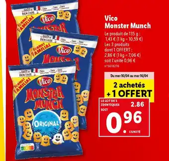 Lidl Vico Monster Munch offre