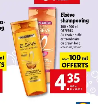 Lidl Elsève shampooing offre