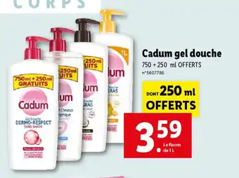 Lidl Cadum gel douche offre