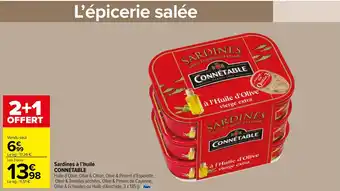 Carrefour Market Sardines à l'huile CONNÉTABLE offre