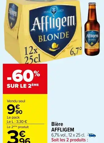 Carrefour Market Bière AFFLIGEM offre