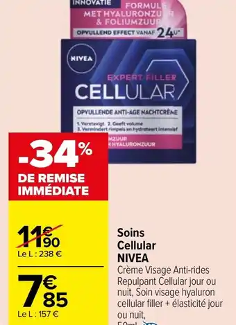 Carrefour Market Soins Cellular NIVEA offre