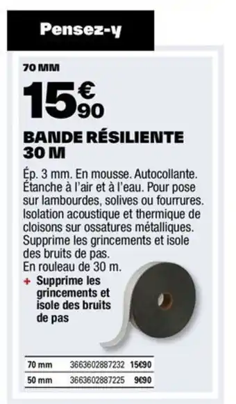 Brico Dépôt BANDE RÉSILIENTE 30 M offre
