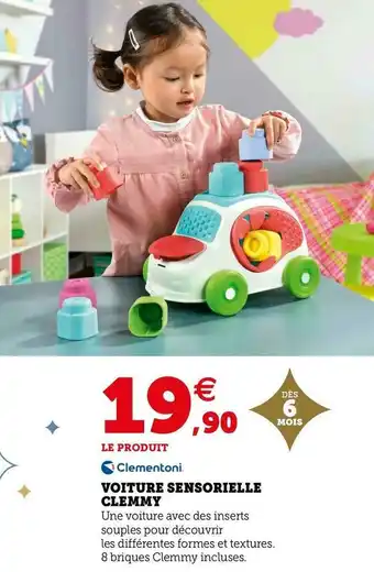 Clementoni voiture sensorielle clemmy