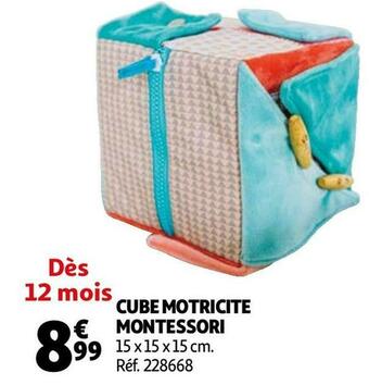Cube motricite montessori
