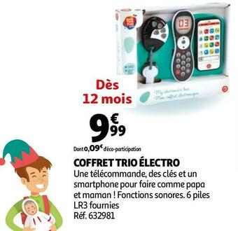 Auchan Coffret trio électro offre