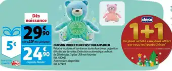 Chicco ourson projecteur first dreams bleu