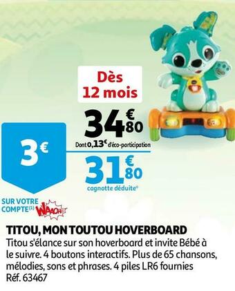 Titou, mon toutou hoverboard