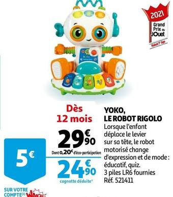 Auchan Yoko, le robot rigolo offre