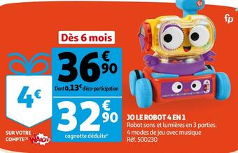 Auchan Jo le robot 4 en 1 offre
