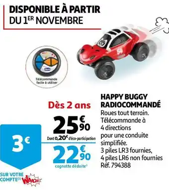Auchan Happy buggy radiocommandé offre