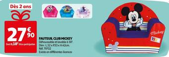 Fauteuil club mickey