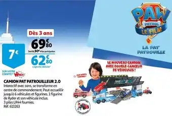Auchan Pat patrouilleur camion 2.0 offre