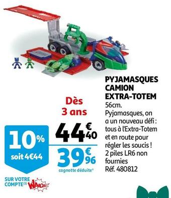 Auchan Pyjamasques camion extra-totem offre