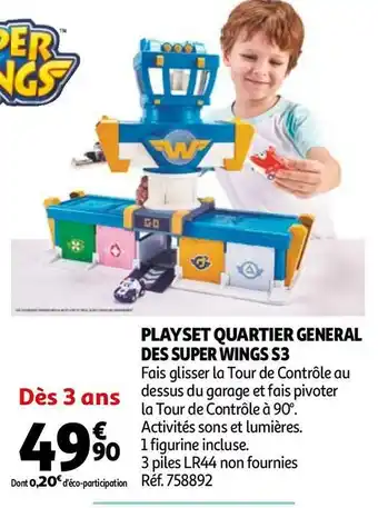 Auchan Super wings playset quartier general des super wings s3 offre