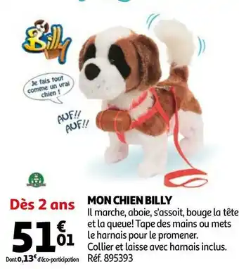 Auchan Billy mon chien offre