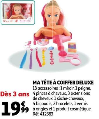 Auchan Ma tête à coiffer deluxe offre