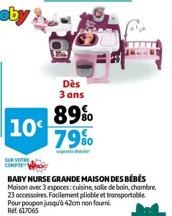 Auchan Baby nurse grande maison des bébés offre