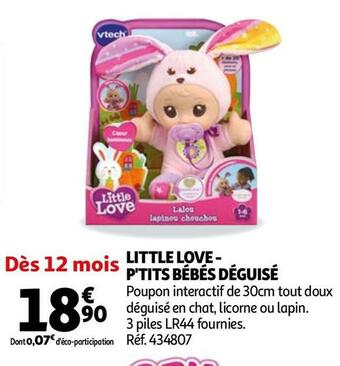 Auchan Little love - p'tits bébés déguisé offre