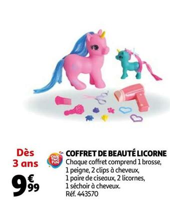 Auchan Coffret de beauté licorne offre
