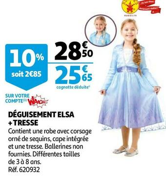 Déguisement elsa + tresse