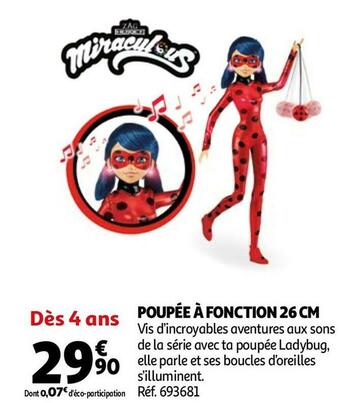 Auchan Poupée à fonction 26 cm offre