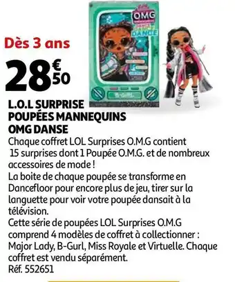 L.o.l surprise poupées mannequins omg danse