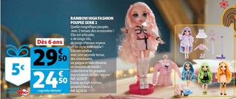 Auchan Rainbow high fashion poupee serie 1 offre