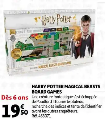 Auchan Harry potter harry potter magical beasts board games offre